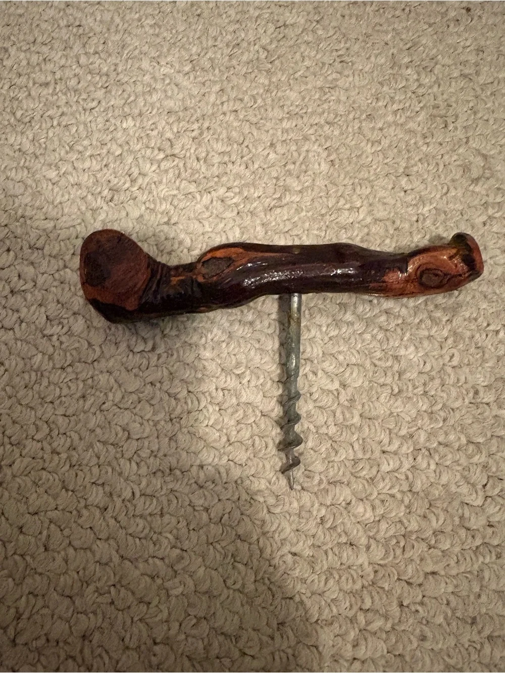 Handcrafted Brown Wood Corkscrew cypress wood shipped back from UK